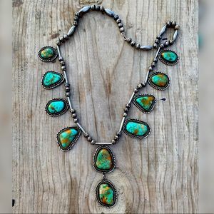Authentic Sterling Silver Turquoise Lariat